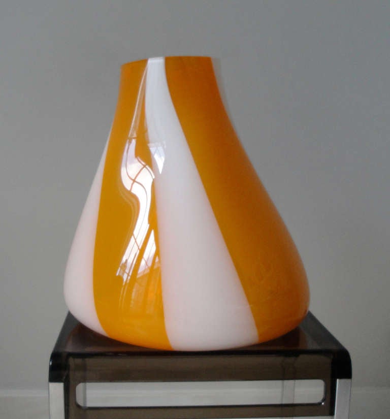 Mid-Century Modern Murano Glass Vase For Sale