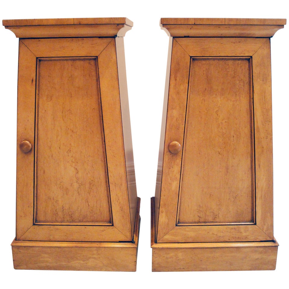 Pair of Biedermeier Pedestals For Sale
