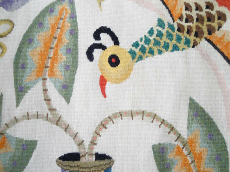 Hand-Woven Jambala Wool Tapestry by Kazumi Yoshida For Sale