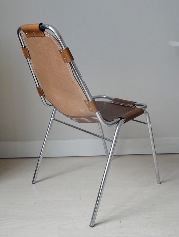 Four Charlotte Perriand Leather Chairs 1