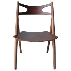 Single "Sawbuck" Chair by H. Wegner