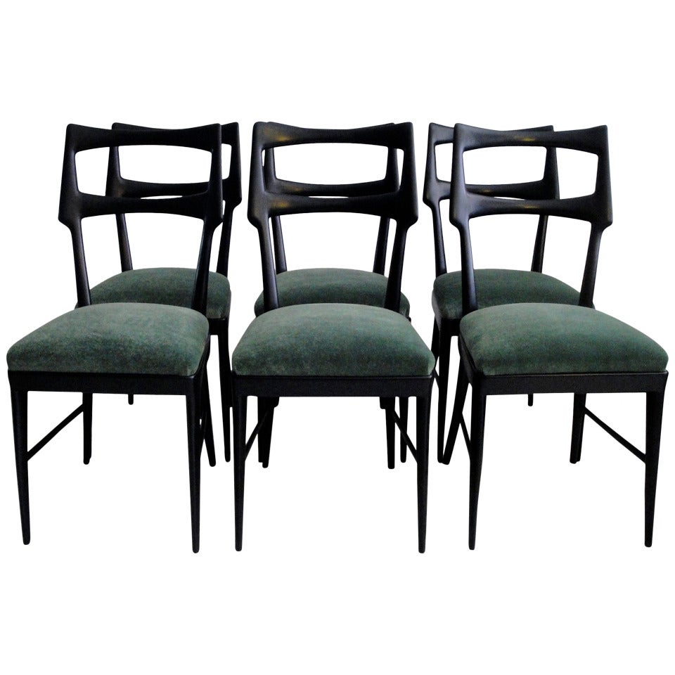 Set of Six Vittorio Dassi Dining Chairs