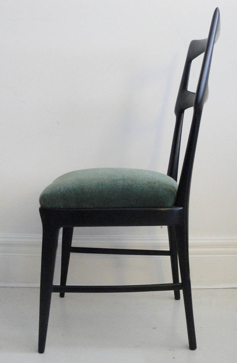 Mid-20th Century Set of Six Vittorio Dassi Dining Chairs
