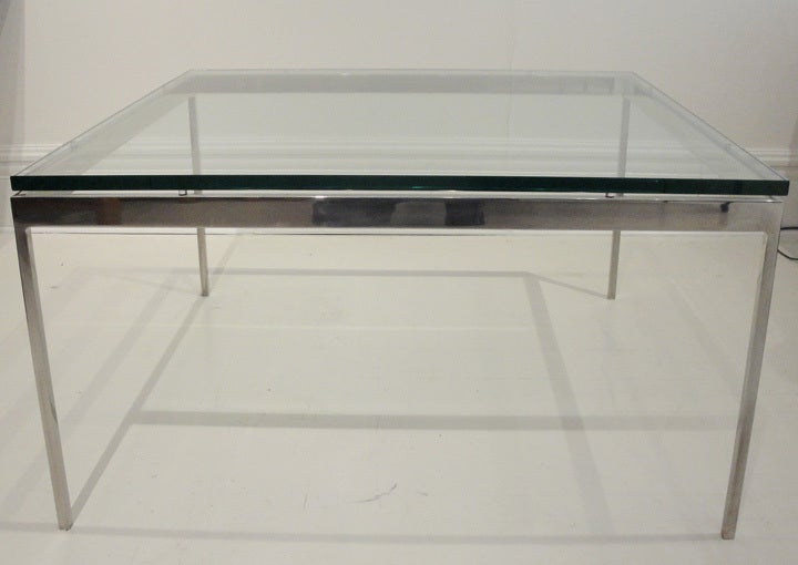 Stainless steel coffee table with 3/4