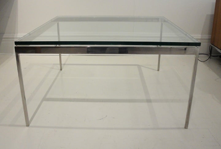 Mid-Century Modern Zographos Square Coffee Table For Sale