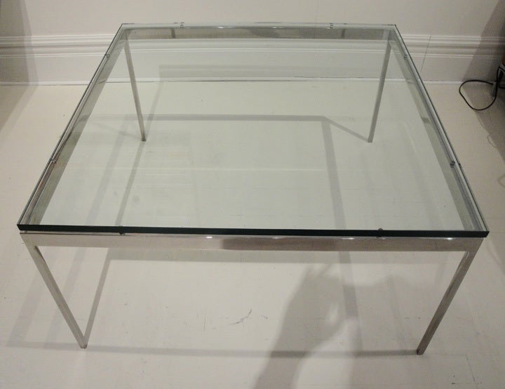 Zographos Square Coffee Table In Good Condition For Sale In Hudson, NY