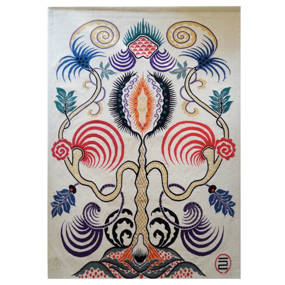 "Cry of Love" Tapestry by Kazumi Yoshida For Sale