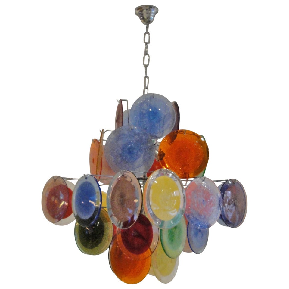 Multi Color Murano Glass Chandelier
