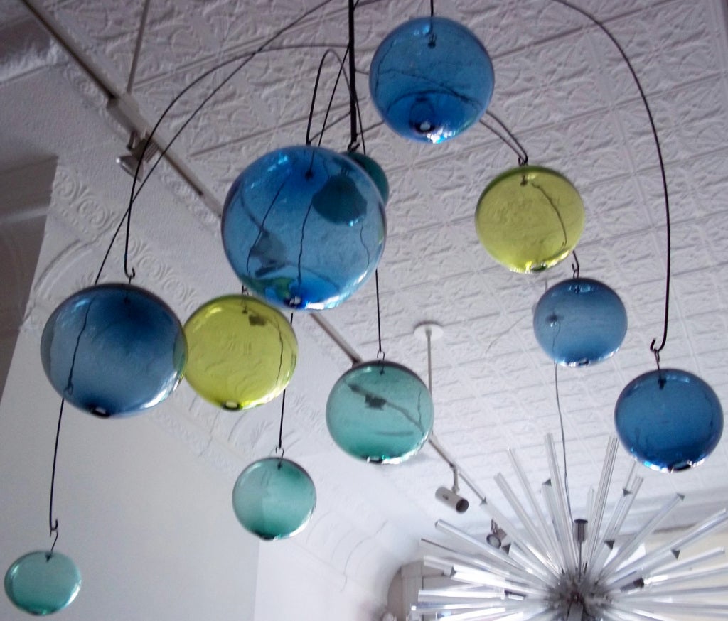 Blown Glass Large Glass Mobile