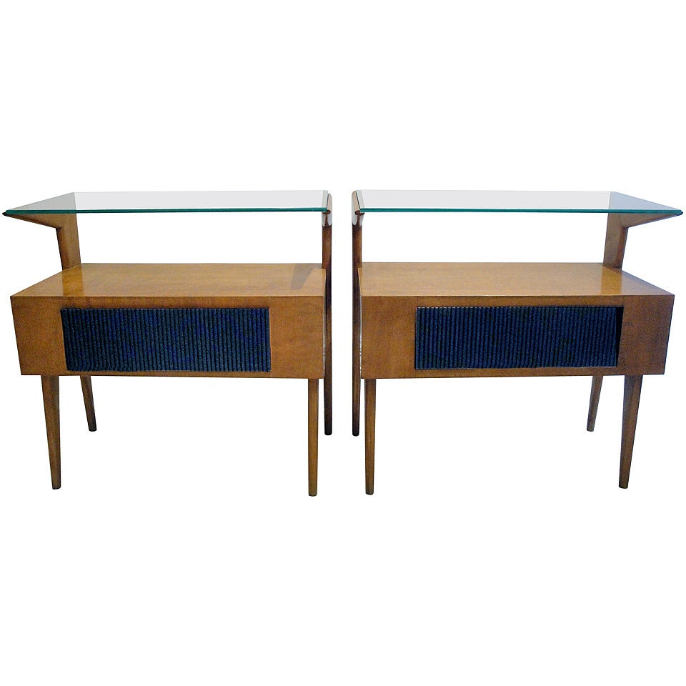 Pair of Italian Side Tables For Sale