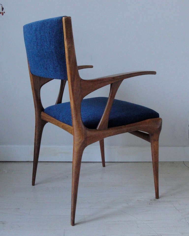 Mid-20th Century Pair of Carlo di Carli Armchairs For Sale