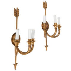 Pair of Jansen Empire Style Sconces