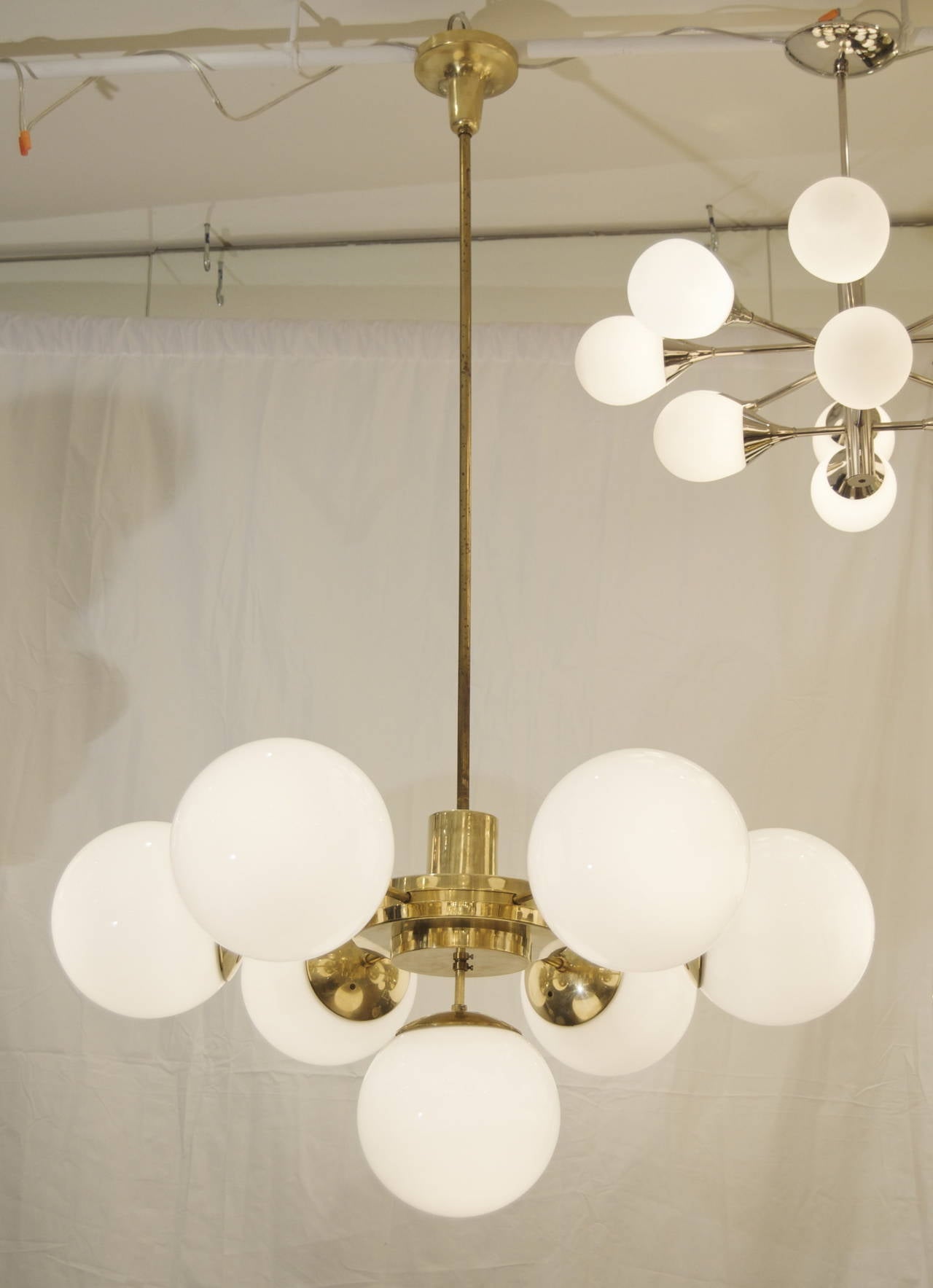Spectacular and Massive Bauhaus Era Chandeliers In Excellent Condition In Stamford, CT