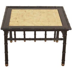 Maison Jansen Coffee Table with Eglomise Top