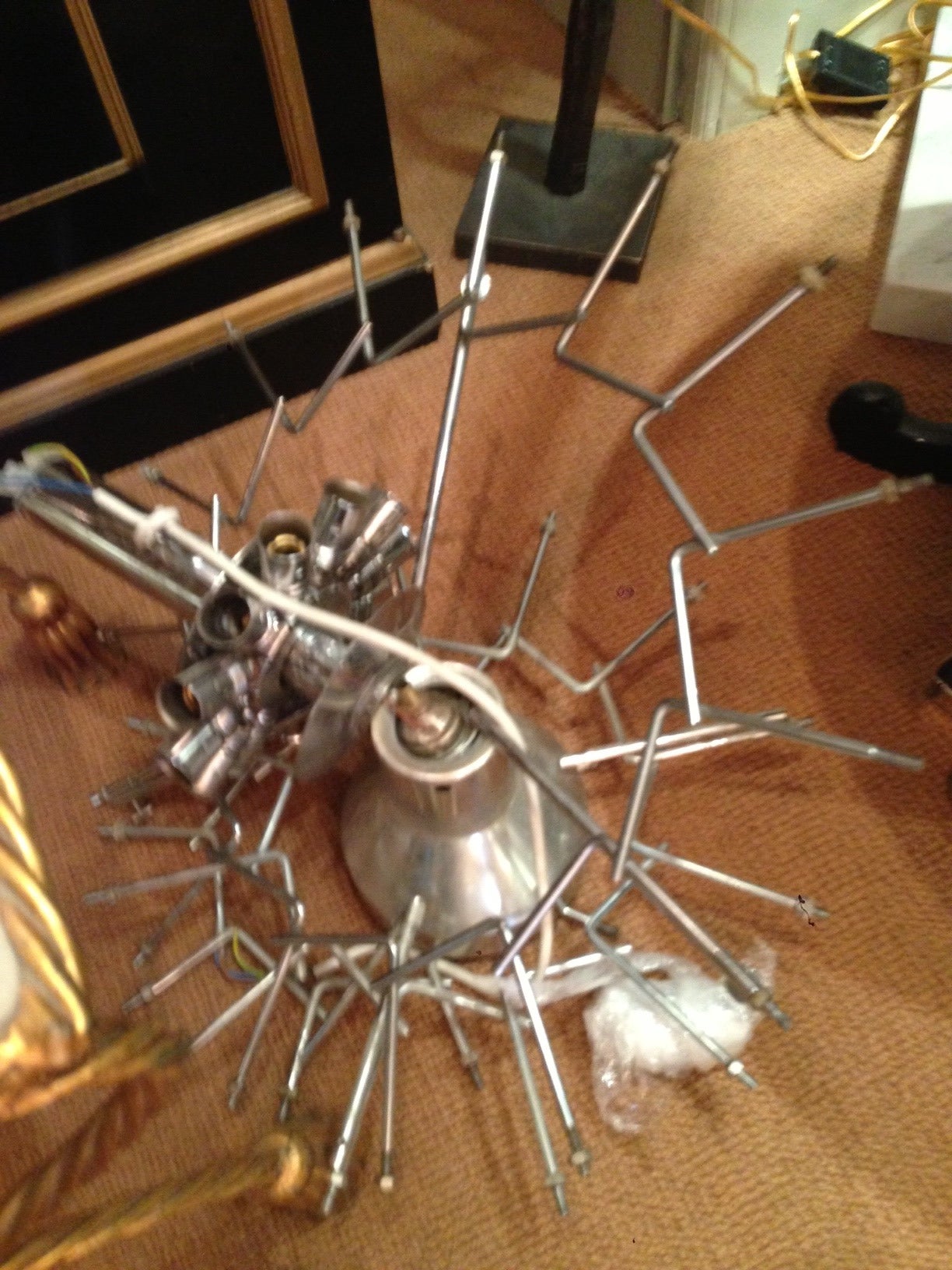 Fantastic 3 Tier Kinkeldey Chandelier with Square Crystals