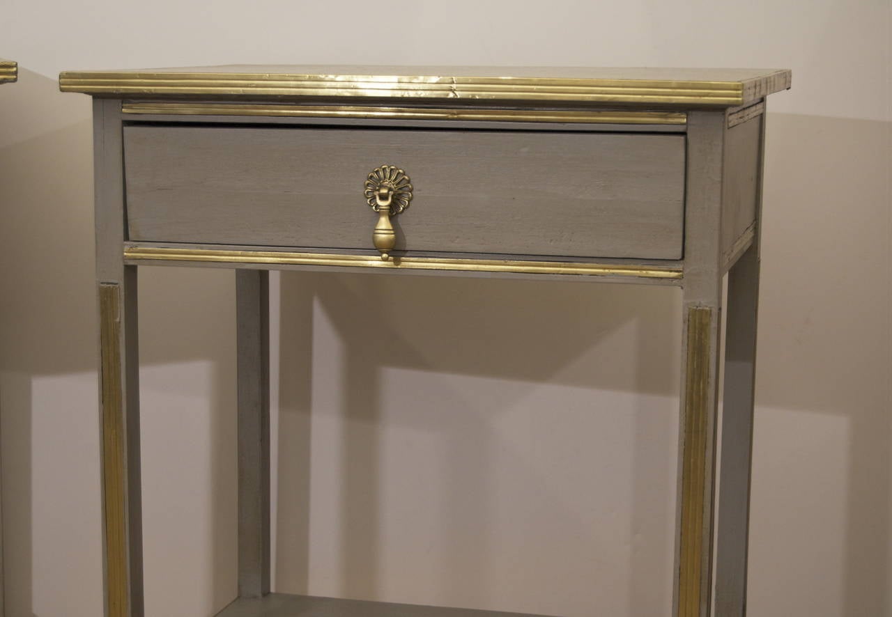 Hand-Crafted Pair of Swedish Nightstands