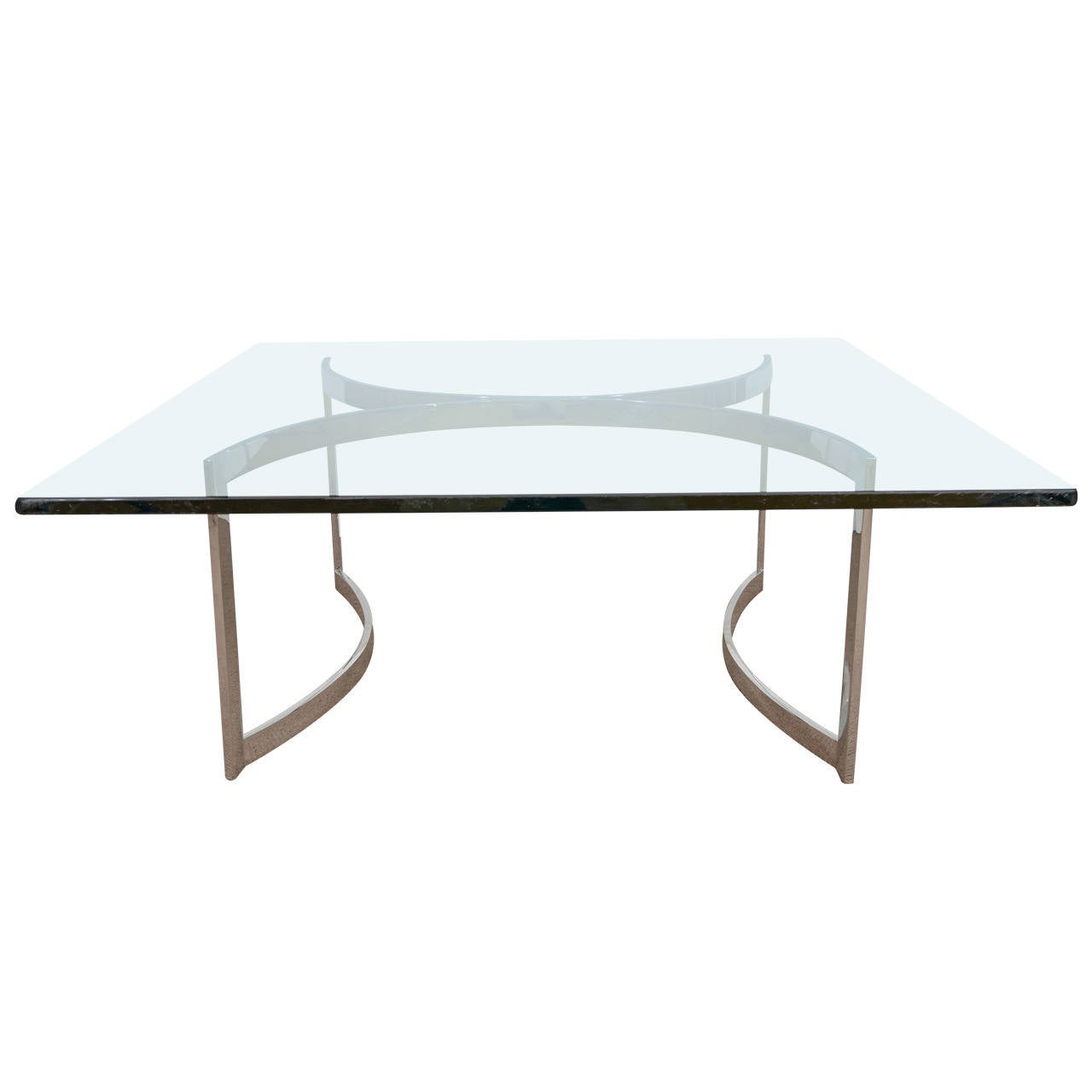 Desk/Console with Arched Chrome Base 2