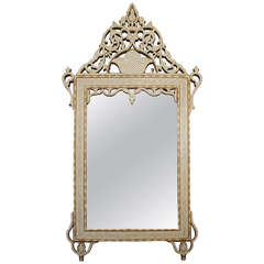 Moroccan Mother-of-Pearl and Bone Inlaid Mirror