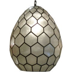 Capiz Shell Hanging light.