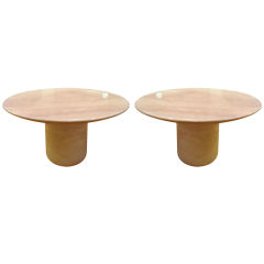 Pair of Mid Century Travertine Coffee or Side Tables