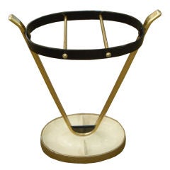 Black and Brass Umbrella Stand