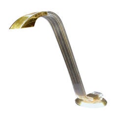 Lucite Cobra Italian Desk Lamp