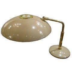 Beige and Brass Desk Lamp, Stinovo Style