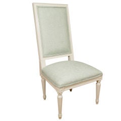 Vintage Louis XVI Petite Boudoir Cream Lacquer  Childs Chair