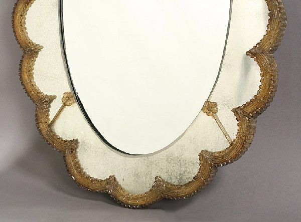 Pair of Venetian Style Beveled Mirrors