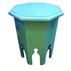 Petite Turquoise Morroccan Occasional Table