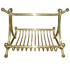Brass Magazine rack / Log holder