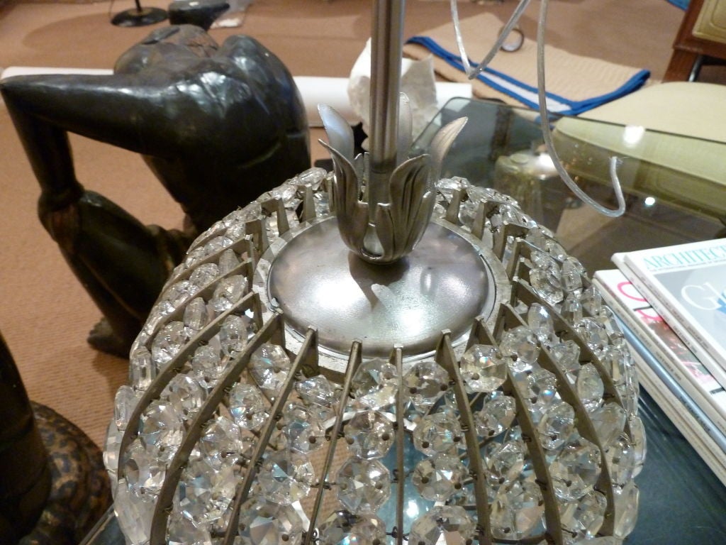 European Crystal Globe Chandelier