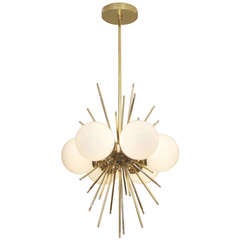 Unusual French Chandelier with Sputnik Form