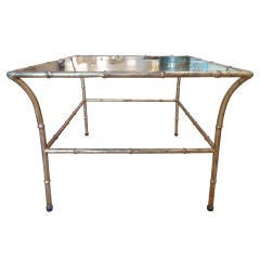 Gilt Bamboo Motif Coffee Table
