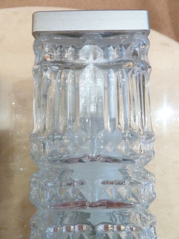 Pair of Cut Glass Vanity Wall Sconces at 1stdibs