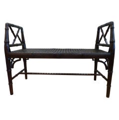 Bamboo Black Glaze Bench