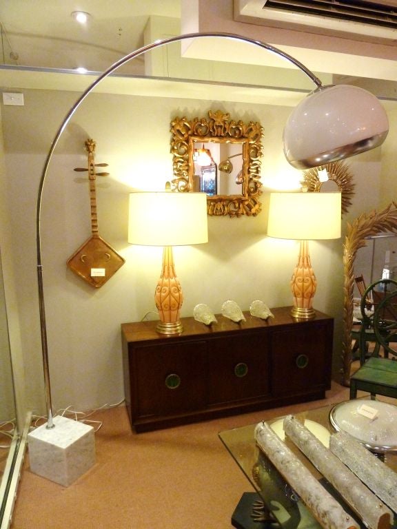 Large Scale Italian Arc Floor Lamp by Guzzini