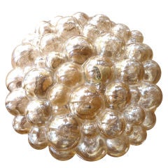 Austrian Amber Bubble Glass Ceiling Light