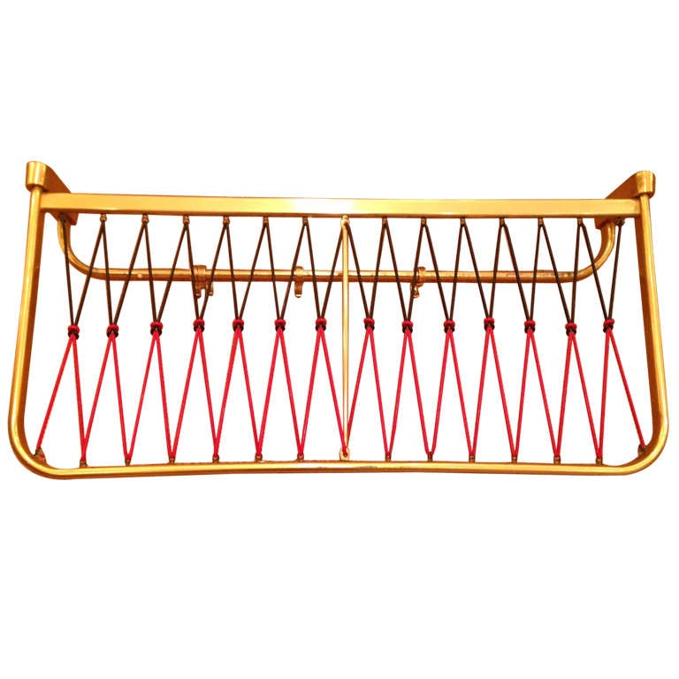 Brass Plated Coat and Hat Rack For Sale at 1stDibs