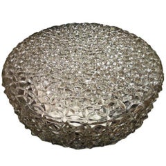 Large Cut Crystal Pattern Limburg Glass Ceiling Lights