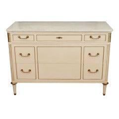 French Directoire Style Marble Top Commode by Grosfeld House
