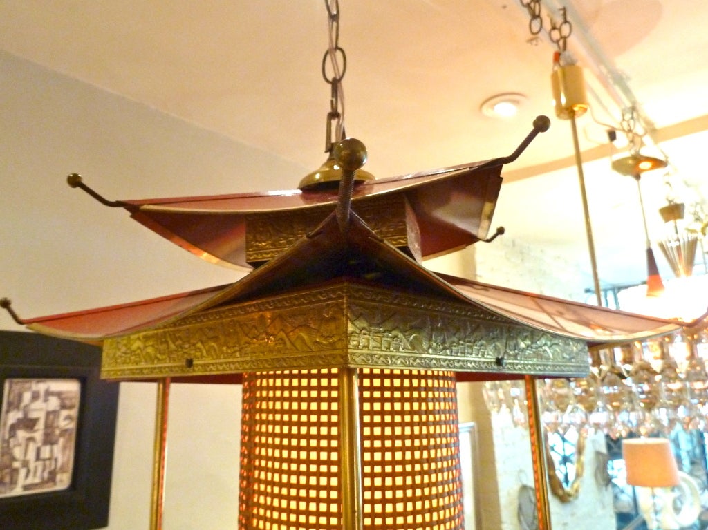 Red Pagoda Chinese Lantern 2