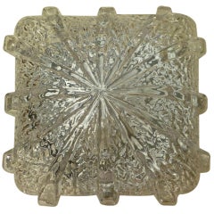 Square Patterned Glass Ceiling Light