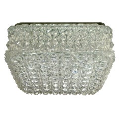Square Limburg Cut Crystal Pattern Ceiling flush mount Square Limburg Cut Crystal Pattern Ceiling flush mount