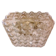 Square Bubble Pattern Grid Austrian Ceiling Light