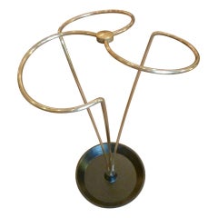 Vintage Three Ring Aubock Style Umbrella Stand