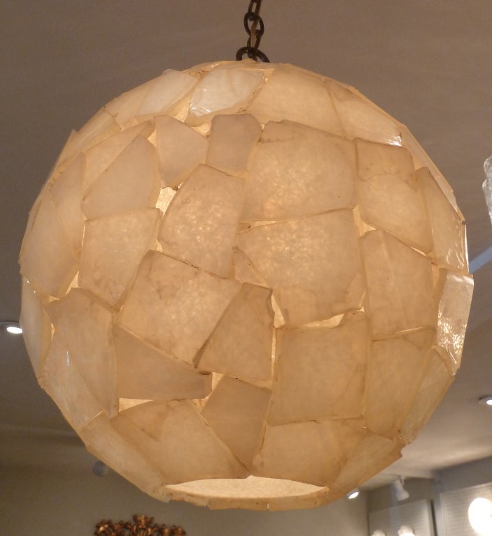 Large Mosaic Globe Chandelier