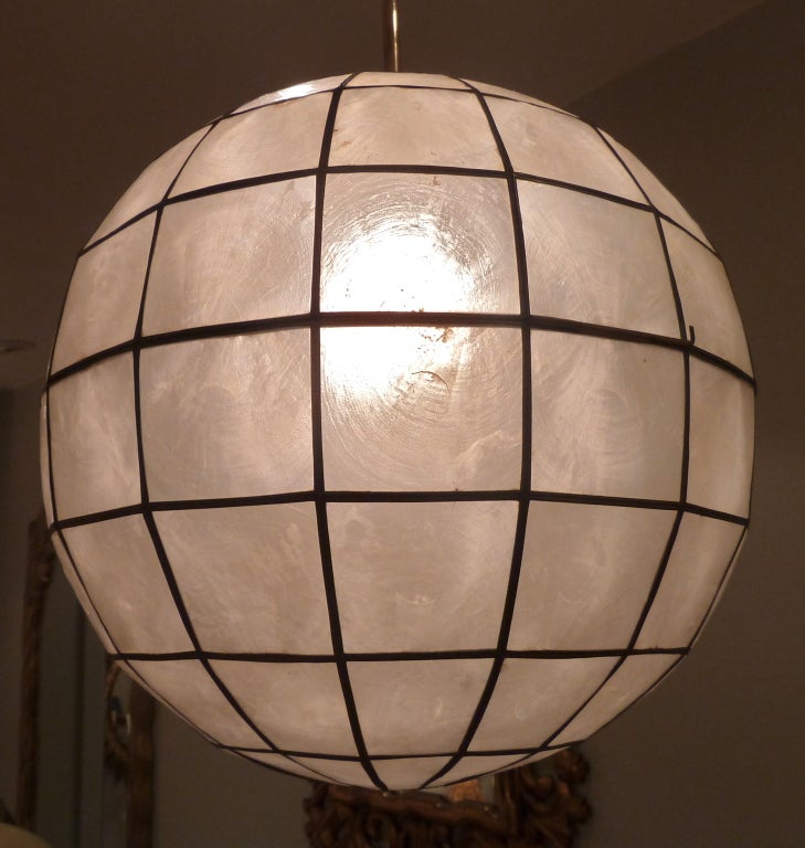 Capiz Globe Pendant Light 4