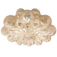 Austrian Amber Bubble Starburst Ceiling Light