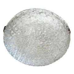 Large Kalmar Patterned Glass Crucible Ceiling Light